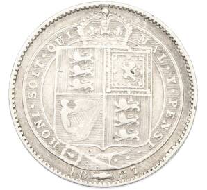 1 шиллинг 1887 года Великобритания — Фото №1