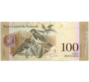 100 боливаров 2015 года Венесуэла — Фото №2