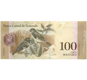 100 боливаров 2015 года Венесуэла — Фото №2