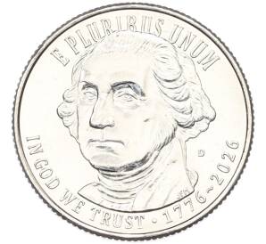 1/4 доллара (25 центов) 2026 года D США «Война за независимость — 250 лет независимости» — Фото №2