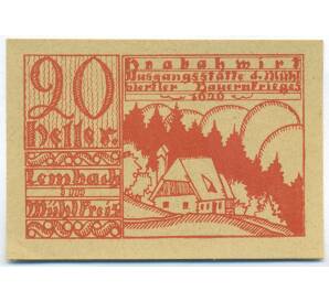 20 геллеров 1920 года Австрия — Лембах-им-Мюлькрайс (Нотгельд)