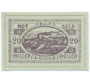 20 геллеров 1920 года Австрия — торговая община Ласберг (Нотгельд) — Фото №1
