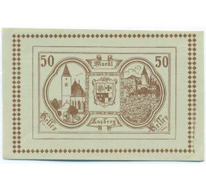 50 геллеров 1920 года Австрия — торговая община Ласберг (Нотгельд) — Фото №1