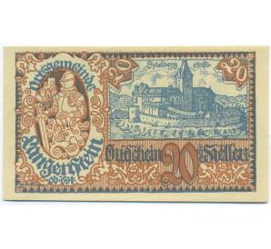 20 геллеров 1920 года Австрия — община Лангенштайн (Нотгельд) — Фото №1