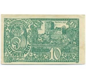10 геллеров 1920 года Австрия — община Лангенштайн (Нотгельд) — Фото №1