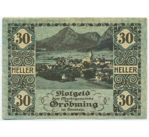 30 геллеров 1920 года Австрия — община Гребминг (Нотгельд) — Фото №1