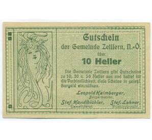 10 геллеров 1920 года Австрия — община Цайллерн (Нотгельд) — Фото №2