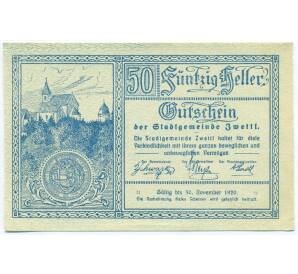 50 геллеров 1920 года Австрия — Цветль (Нотгельд) — Фото №1