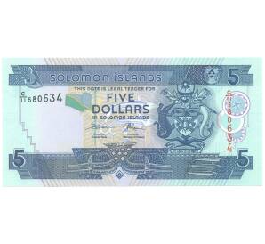 5 долларов 2018 года Соломоновы Острова — Фото №1