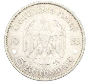 5 рейхсмарок 1935 года G Германия «Годовщина нацистского режима — Гарнизонная церковь в Потсдаме» (Кирха) — Фото №2