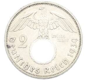 2 рейхсмарки 1939 года F Германия — Фото №1