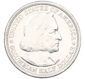 1/2 доллара (50 центов) 1893 года США «Колумбийская выставка в Чикаго» — Фото №1