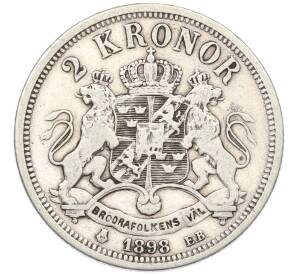 2 кроны 1898 года Швеция — Фото №1
