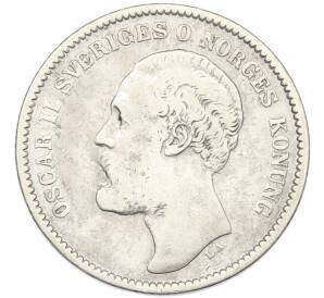 2 кроны 1878 года Швеция — Фото №2