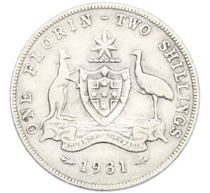 1 флорин (2 шиллинга) 1931 года Австралия — Фото №1