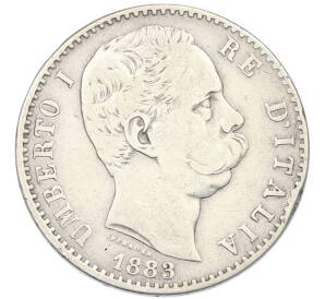 2 лиры 1883 года Италия — Фото №1