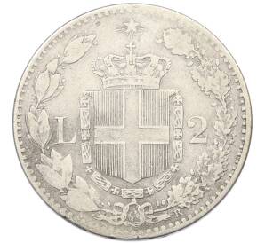 2 лиры 1883 года Италия — Фото №2