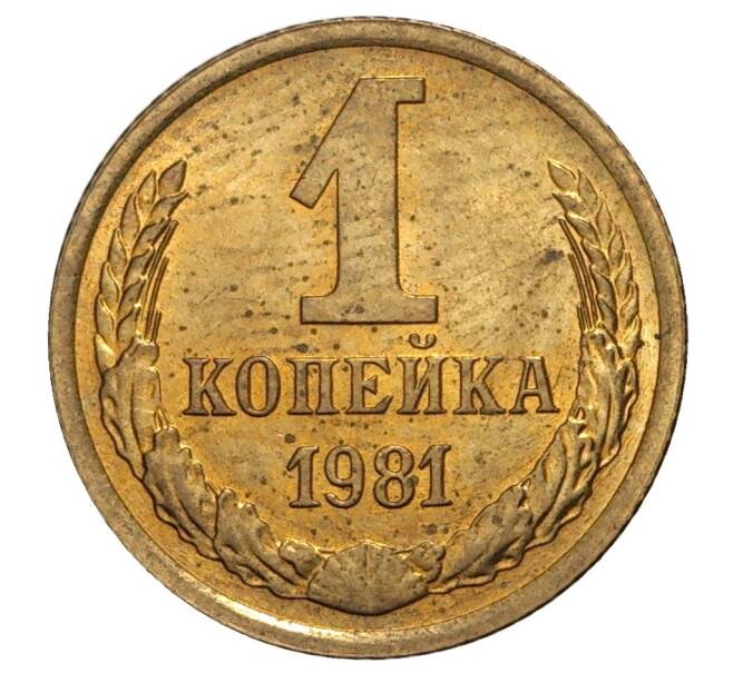 Монета 1 копейка 1981 года (Артикул M1-33168)