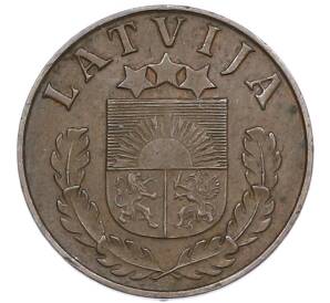 1 сантим 1939 года Латвия — Фото №2