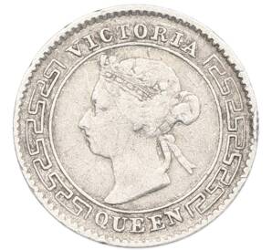 10 центов 1893 года Британский Цейлон — Фото №2