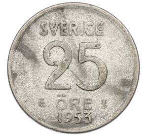 25 эре 1953 года Швеция — Фото №1