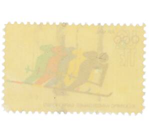 Почтовая марка 11 центов 1972 года США «XI зимние Олимпийские игры в Саппоро — Горнолыжный спорт» — Фото №2