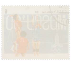 Почтовая марка 6 сентаво 1979 года Куба «Предварительный этап Олимпийских игр 1980 в Москве — Волейбол» — Фото №2