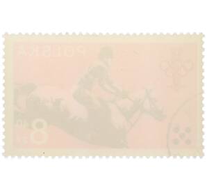 Почтовая марка 8.40 злотых 1979 года Польша «60-летие Польского олимпийского комитета — Конный спорт» — Фото №2