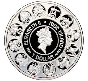 1 доллар 2011 года Ниуэ «150-летие со дня рождения Альфонса Мухи — Стрелец» — Фото №2