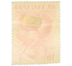 Почтовая марка 16 стотинок 1957 года Болгария «Фрукты — Яблоки» — Фото №2