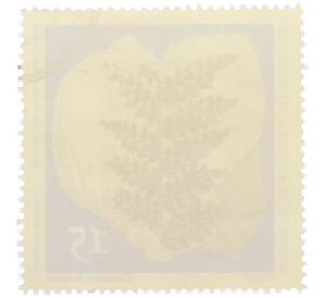 Почтовая марка 15 пфеннигов 1973 года Восточная Германия (ГДР) «Палеонтологический музей в Берлине — Семенной папоротник каменноугольного периода» — Фото №2