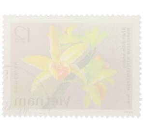 Почтовая марка 12 су 1988 года Вьетнам «Орхидеи — Дендробиум разноплодный» — Фото №2