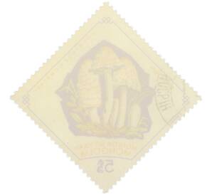 Почтовая марка 5 менге 1964 года Монголия «Грибы — Навозник белый» — Фото №2