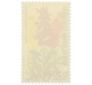 Почтовая марка 0.20 экуэле 1974 года Экваториальная Гвинея «Флора — Лакфиоль» — Фото №2