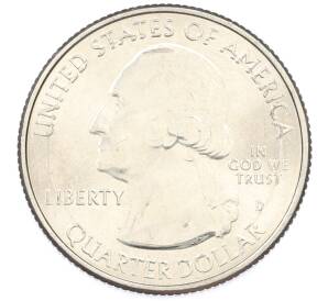 1/4 доллара (25 центов) 2018 года D США «Национальные парки — №45 Национальное убежище дикой природы острова Блок» — Фото №2