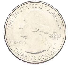 1/4 доллара (25 центов) 2017 года D США «Национальные парки — №40 Национальный исторический парк имени Джорджа Кларка» — Фото №2