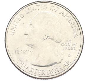 1/4 доллара (25 центов) 2017 года D США «Национальные парки — №40 Национальный исторический парк имени Джорджа Кларка» — Фото №2