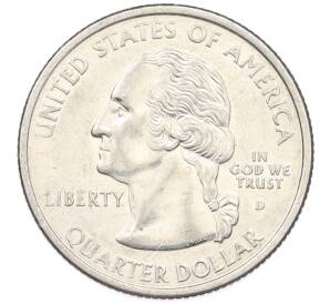 1/4 доллара (25 центов) 2000 года D США «Штаты и территории — Массачусетс» — Фото №2