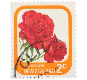 Почтовая марка 2 цента 1975 года Новая Зеландия «Роза Лили Марлен» — Фото №1