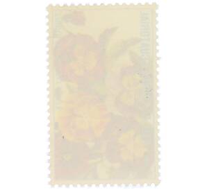 Почтовая марка 1 экуэле 1974 года Экваториальная Гвинея «Цветы — Анютины глазки Роггли» — Фото №2