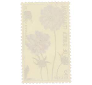 Почтовая марка 2 экуэле 1979 года Экваториальная Гвинея «Цветы — Скабиоза кавказская» — Фото №2