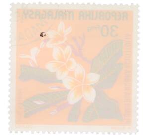 Почтовая марка 30 франков 1975 года Мадагаскар «Растения — Плюмерия красная» — Фото №2