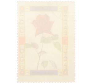 Почтовая марка 1 риал 1972 года Умм-эль-Кайвайн «Роза» (Надпись авиапочты) — Фото №2