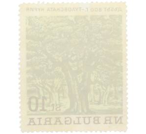 Почтовая марка 10 стотинок 1964 года Болгария «Вековые деревья — 800-летний дуб в местности Туловска-Курия» — Фото №2