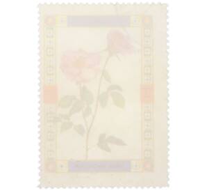 Почтовая марка 1 риал 1972 года Умм-эль-Кайвайн «Цветы — Дамасская роза» (Надпись авиапочты) — Фото №2