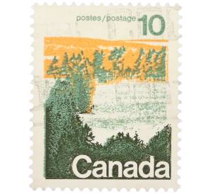 Почтовая марка 10 центов 1972 года Канада «Лесные массивы Центральной Канады» — Фото №1