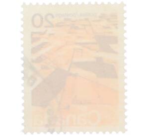 Почтовая марка 20 центов 1976 года Канада «Степной пейзаж с воздуха» — Фото №2