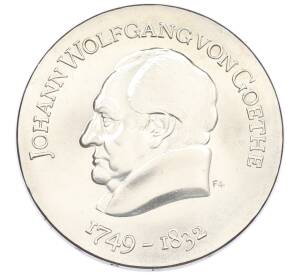 20 марок 1969 года Восточная Германия (ГДР) «220 лет со дня рождения Иоганна Вольфганга фон Гете» — Фото №1