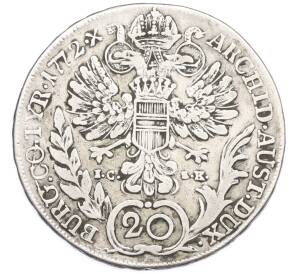 20 крейцеров 1772 года Австрия (Мария Терезия — Орел со щитом Австрии) — Фото №1