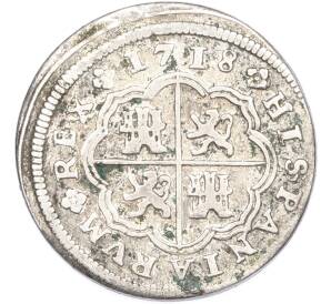 1 реал 1718 года Испания — Фото №1